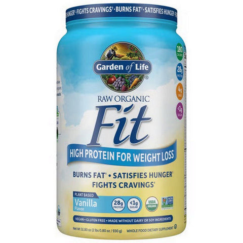 Garden of Life, Raw Organic Fit High Protein For Weight Loss Vanilla, 32.80 Oz Garden of Life