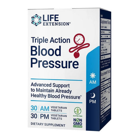 Life Extension, Triple Action Blood Pressure, 60 Tabs Life Extension
