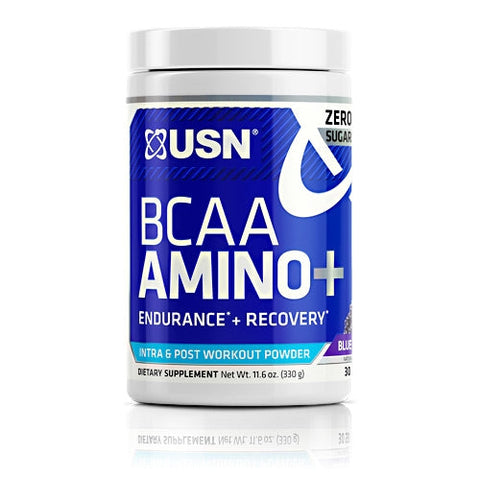 USN, Bcaa Aminos Plus, Blue Raspberry 30 Servings USN