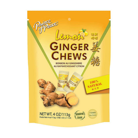 Prince Of Peace, Lemon Ginger Chews, 4 Oz Prince Of Peace