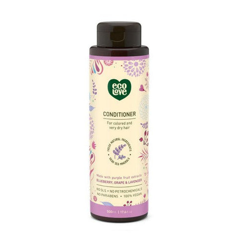 Eco Love, Conditioner For Dry Damaged Hair Blueberry Grape And Lavender, 17.6 Oz Eco Love
