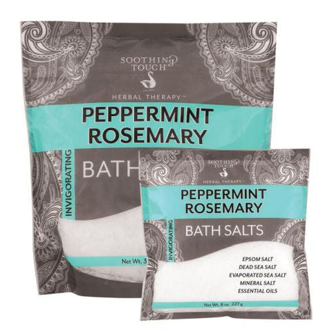 Soothing Touch, Bath Salts Peppermint Rosemary, 32 Oz Soothing Touch