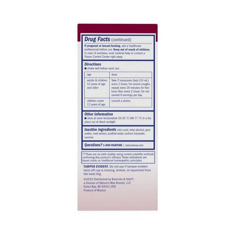 Boericke & Tafel, Boericke And Tafel Cough And Bronchial Syrup, 4 Oz