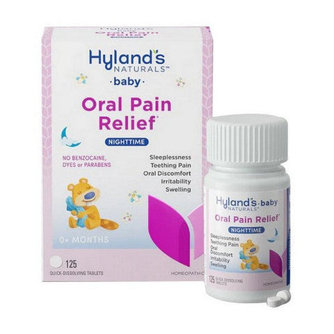 Hylands, Baby Oral Pain Relief Nighttime, 125 Tabs Hylands