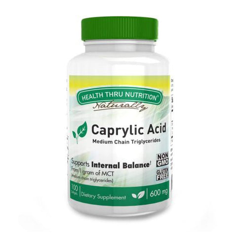 Health Thru Nutrition, Caprylic Acid, 600 mg, 200 Softgel Health Thru Nutrition