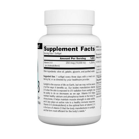 Source Naturals, Vitamin D-3, 10000 IU, 240 Softgels Source Naturals