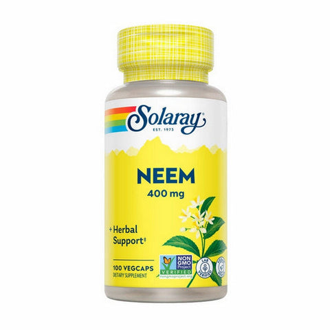 Solaray, Neem Leaf Organically Grown, 400 mg, 100 Veg Caps Solaray