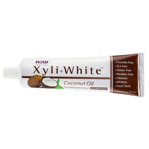 Now Foods, XyliWhite Coconut Oil Toothpaste Gel, 6.4 Oz Now Foods