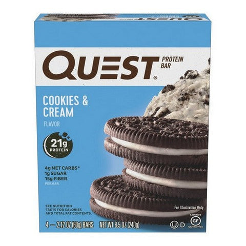 QUESTBAR, Nutrition Protein Bar Cookies And Cream, 8.5 Oz QUESTBAR