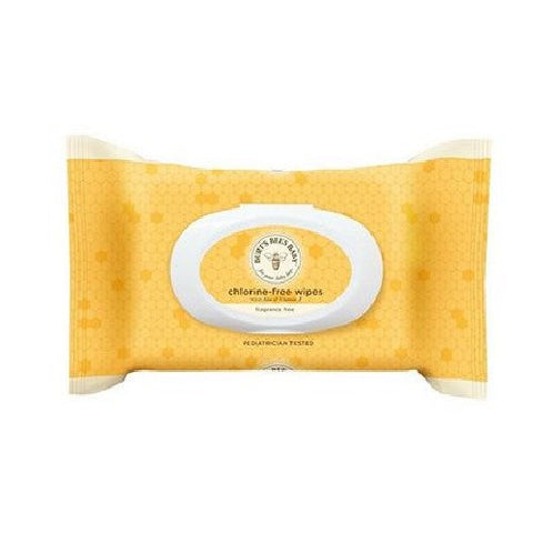 Baby Bee Chlorine-Free Wipes 72 Count by Burt's Bees