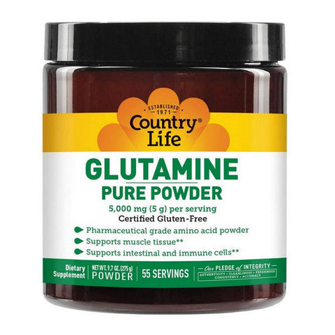 Country Life, Glutamine Pure Powder, 9.7 Oz