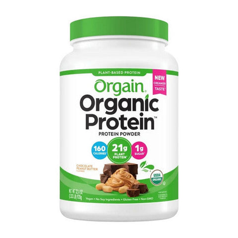 Orgain, Organic Plant Based Protein Powder Sweet Vanilla Bean, 2.03 Lbs Orgain