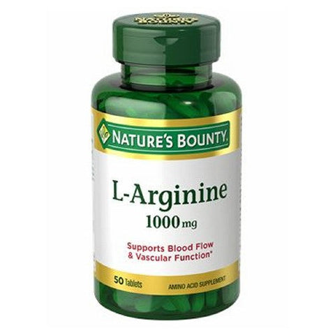 Nature's Bounty, L-Arginine, 1000 mg, 24 X 50 Tabs Nature's Bounty