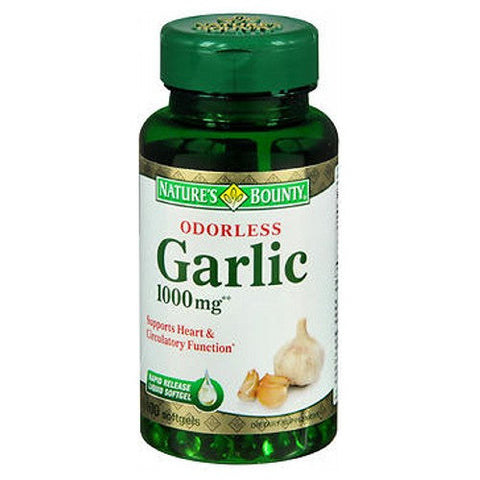 Nature's Bounty, Odorless Garlic, 1000 Mg, 24 X 100 Softgels Nature's Bounty