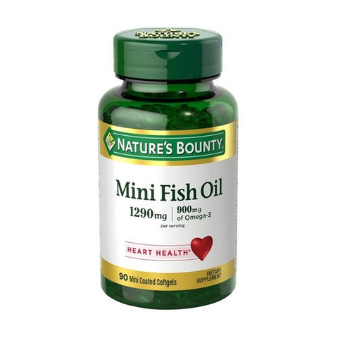 Nature's Bounty, Mini Fish Oil Mini Coated, 1290 mg, 24 X 90 Mini Softgels Nature's Bounty