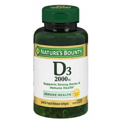 Nature's Bounty, Vitamin D3, 2000 IU, 24 X 240 Softgels Nature's Bounty
