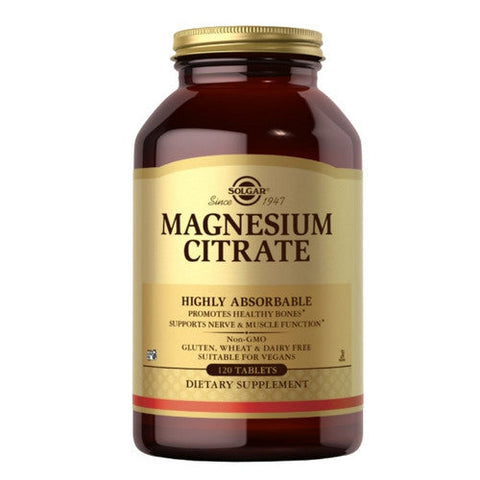 Solgar, Magnesium Citrate, 120 Tabs Solgar