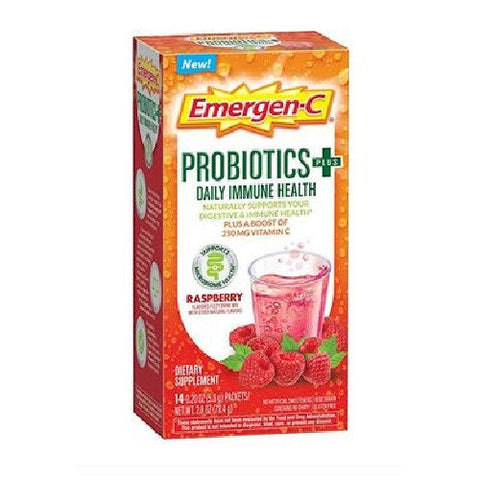Emergen-C, Probiotics +, Raspberry 14 Count Emergen-C