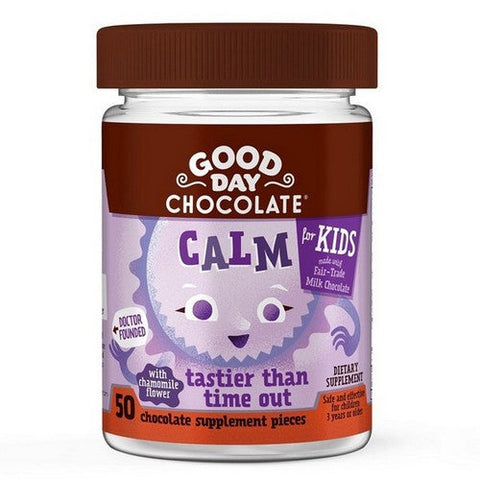 Good Day Chocolate, Calm Kids Supplement, 50 Count Good Day Chocolate