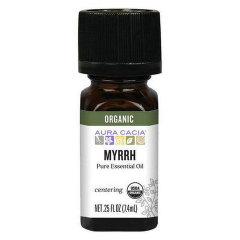 Aura Cacia, Organic Myrrh Essential Oil, .25 Oz Aura Cacia