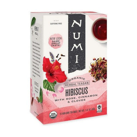 Numi Tea, Organic Herbal Teasan Hibiscus, 16 Bags