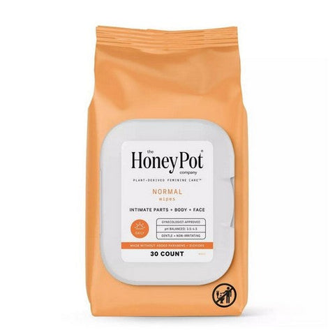 The Honey Pot, Normal Feminine Wipes, 30 Count