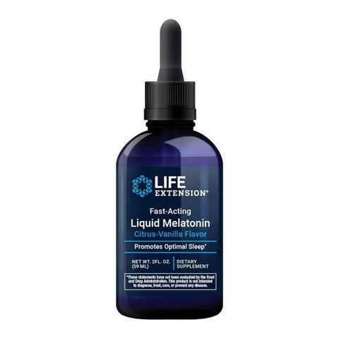 Life Extension, Fast-Acting Liquid Melatonin, 3mg, Citrus-Vanilla Flavor 2 Oz Life Extension