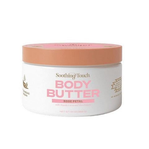 Soothing Touch, Ayurveda Body Butter With Organic Cocoa And Shea Butter Rose Petal, 16 Oz Soothing Touch