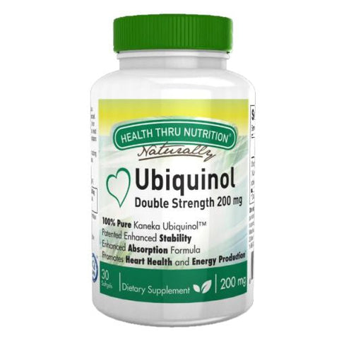 Health Thru Nutrition, Ubiquinol CoQ-10, 200 mg, 30 Softgels Health Thru Nutrition