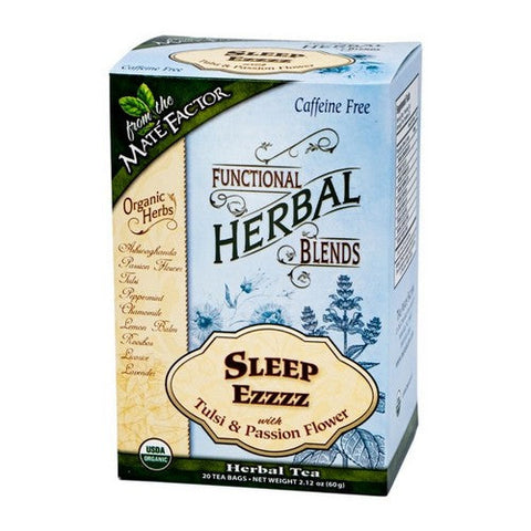 The Mate Factor, Organic Sleep EZZZ With Tulsi And Passion Flower Tea, 20 Bags