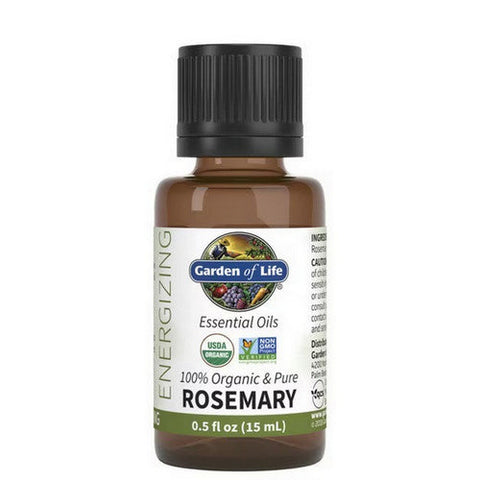 Garden of Life, Essential Oils 100% Organic And Pure Rosemary, 0.5 Oz Garden of Life