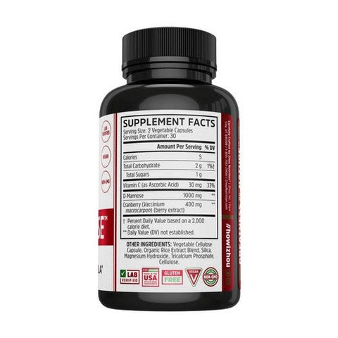 Zhou Nutrition, D-Mannose with Cranberry, 60 Veg Caps