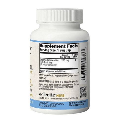 Eclectic Herb, Holy Basil, 200 Mg, 90 Veg Caps Eclectic Herb