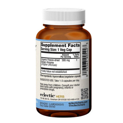 Eclectic Herb, Ginger, 395 Mg, 50 Caps Eclectic Herb