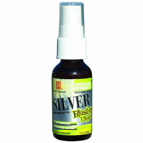 L. A .Naturals, Silver Blaster Oral Spray Plus Oregano, 1 Oz L. A .Naturals