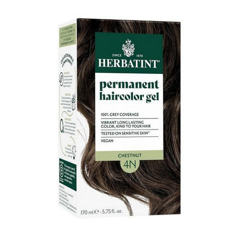 Herbatint, Permanent Hair Colour Gel 4N Chestnut, 5.75 Oz Herbatint