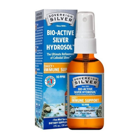 Sovereign Silver, Bio-Active Silver Hydrosol For Sinus Relief Colloidal Silver Nasal Spray, 2 Oz Sovereign Silver