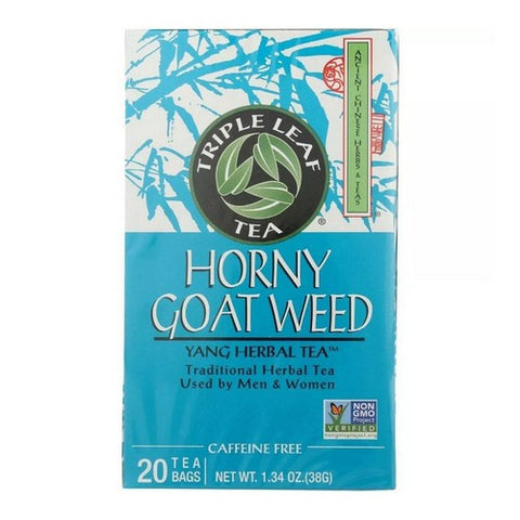 Triple Leaf Tea, Horny Goat Weed Tea, 20 Bags Triple Leaf Tea