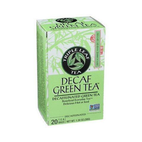 Triple Leaf Tea, Decaffeinated Green Tea, 20 Bags