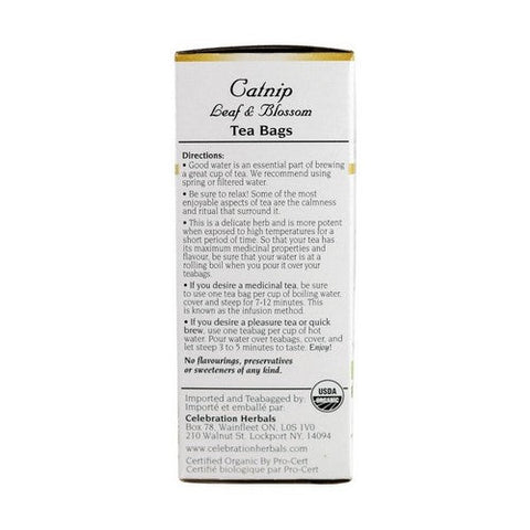 Celebration Herbals, Organic Catnip Leaf & Blossom Tea, 24 Bags