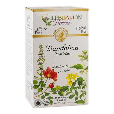 Celebration Herbals, Organic Dandelion Root Raw Tea, 24 Bags