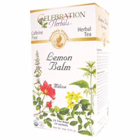 Celebration Herbals, Organic Lemon Balm Herb Tea, 24 Bags Celebration Herbals