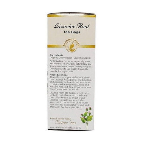 Celebration Herbals, Organic Licorice Root Tea, 24 Bags