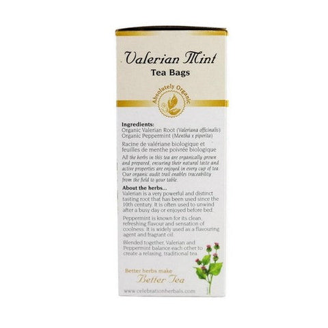 Celebration Herbals, Organic Valerian Mint Tea, 24 Bags Celebration Herbals