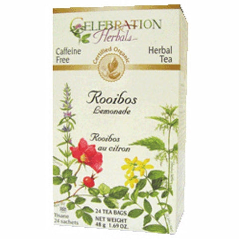 Celebration Herbals, Organic Rooibos Red Tea Lemongrass, 24 Bags Celebration Herbals