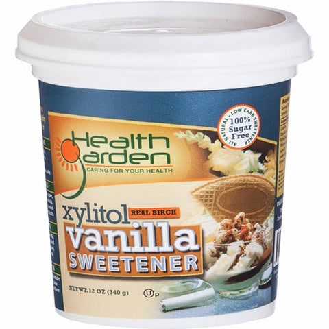 Health Garden, Xylitol Vanilla Sweetener, 12 Oz Health Garden