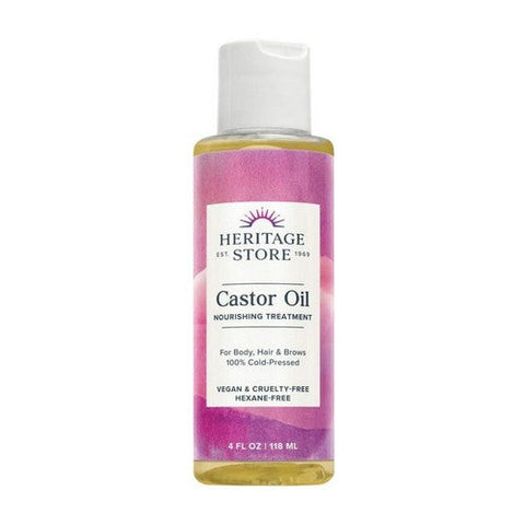 Heritage Store, Castor Oil, 4 Fl Oz