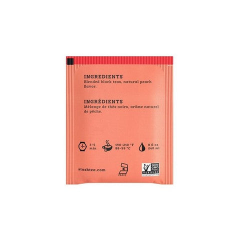 Stash Tea, Black Tea Peach, 20 Bags Stash Tea