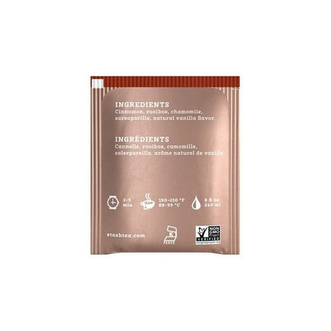 Stash Tea, Caffeine Free Herbal Tea Cinnamon Vanilla, 18 Bags Stash Tea
