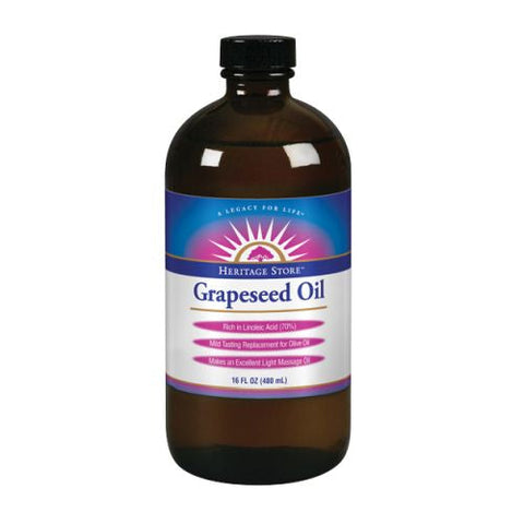 Heritage Store, Grapeseed Oil, 16 Oz Heritage Store